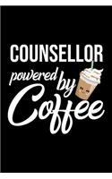 Counsellor Powered by Coffee: Christmas Gift for Counsellor - Funny Counsellor Journal - Best 2019 Christmas Present Lined Journal - 6x9inch 120 pages