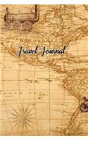 Travel Journal: World Map Travel Journal Blank Notebook for Women Men Kids Lined Pages Small (6 x 9) Composition Book Diary Traveling Planner