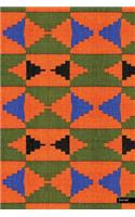 Journal: African Fabric Print (13), 6" x 9", Lined Journal, Blank Journal (Diary, Notebook) For Writing - [Quality Binding]