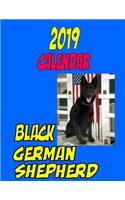 2019 Calendar Black German Shepherd: Personal Contacts, password log, notes, to do list, and more