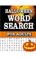 Halloween Word Search For Adults