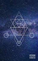 Universe Composition Notebook: Sacred Geometry 144 Blank Pages 6 x 9 Journal