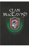 Clan Mactavish: Scottish Tartan Family Crest - Blank Lined Journal with Soft Matte Cover