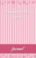 Delta Phi Beta: Line Ruled Sorority Girls Journal - Great Present for Big or Lil Sister