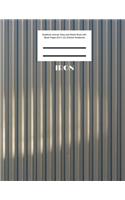 Iron Notebook Journal, Diary and Sketch Book with Blank Pages (8.5 x 11) (Texture Notebook)