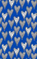 Journal Notebook Abstract Hearts Pattern 3