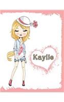 Kaylie: Personalized Book with Name, Notebook, Journal, Diary, 105 Lined Pages, 8 1/2" X 11": Personalized Book with Name, Notebook, Journal, Diary, 105 Lined Pages, 8 1/2" X 11"