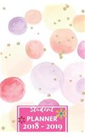 2018-2019 Student Planner: Hand-Painted Pink & Gold Circle, 6x9 Academic Planner and Daily Organizer, Medical Student, August 2017 - July 2018 (Planners & Organizers for High School, College & University Students) (Volume 2).