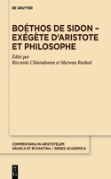 Boéthos de Sidon - Exégète d'Aristote Et Philosophe