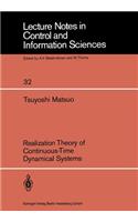 Realization Theory of Continuous-Time Dynamical Systems