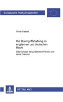 Die Durchgriffshaftung Im Englischen Und Deutschen Recht