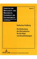 Die Bedeutung Des Boersenkurses Fuer Die Hoehe Von Barabfindungen