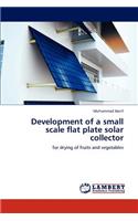 Development of a small scale flat plate solar collector