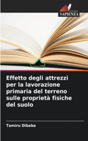 Effetto degli attrezzi per la lavorazione primaria del terreno sulle proprietà fisiche del suolo