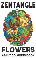Zentangle Flower Adult Coloring Book