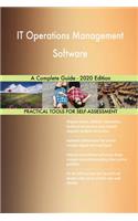 IT Operations Management Software A Complete Guide - 2020 Edition