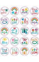Faith Sticker Pack: Kid-Drawn(Shape Stickers)