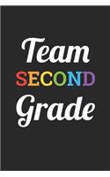 Back to School Notebook 'Team Second Grade' - Back To School Gift for Her and Him - 2nd Grade Writing Journal