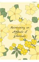 Maintaining an Attitude of Gratitude