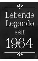 Lebende Legende 1964: DIN A5 - 120 Punkteraster Seiten - Kalender - Notizbuch - Notizblock - Block - Terminkalender - Abschied - Geburtstag - Ruhestand - Abschiedsgeschen