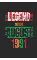 Legend Since August 1991