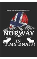 Wikstroem - Notes: Norway Oslo my DNA Fingerprint - Notebook 6x9 dot grid