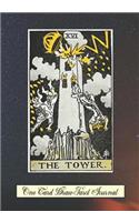 The Tower One Card Draw Tarot Journal: Tracker Blank Notebook and Personal Tarot Card Workbook, Learning Tarot, Tarot Beginners Gift and Helping with Card Intuition