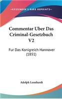 Commentar Uber Das Criminal-Gesetzbuch V2