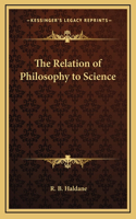 The Relation of Philosophy to Science