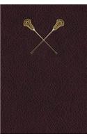 Monogram Lacrosse Journal: (59 Monogram Maroon 365 Lined)