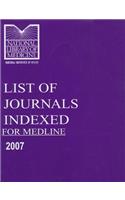 List of Journals Indexed for Medline