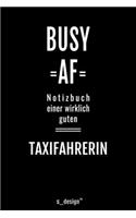 Notizbuch für Taxifahrer / Taxifahrerin: Originelle Geschenk-Idee [120 Seiten liniertes blanko Papier ]