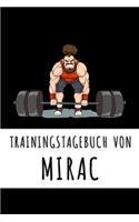 Trainingstagebuch von Mirac: Personalisierter Tagesplaner für dein Fitness- und Krafttraining im Fitnessstudio oder Zuhause