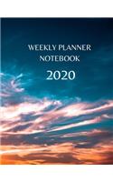 Weekly Planner Notebook: 2020 Year At A Glance Calendar and Organizer