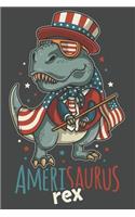 2020 Week To View Dated Planner Diary: Patriotic American Flag T-Rex Amerisaurus Rex 6x9 Inches Paperback