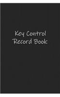 Key Control Record Book