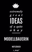 Notizbuch für Modellbauer / Modellbauerin: Originelle Geschenk-Idee [120 Seiten liniertes blanko Papier]