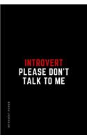 INTROVERT POWER Introvert Please don't talk to me