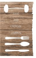 Food and Exercise Journal: Tracker journal notebook for recording food intake and exercises for bariatric patients, women and men. Personal health fitness and wellness diary.