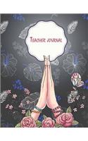 Teacher journal: Black colorful, Journal or Planner for Teacher Appreciation Gifts, Teacher Notebook, Teacher Journal 120 pages 8.5" x 11"