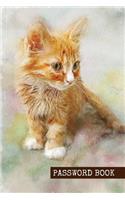 Password book: Kitten Internet Address & Password Logbook To Protect Usernames and Passwords: Modern Password Keeper, Vault, Notebook and Online Organizer (passwor