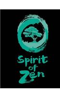 Bonsai Spirit of Zen Art of Meditation Composition Notebook: Japanese Calligraphy Bonsai Tree Student College Book