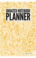 Undated Notebook Planner - Weekly Monthly Journal
