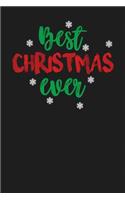 Best Christmas Ever: Dark Gray, Red & Green Design, Blank College Ruled Line Paper Journal Notebook for Winter Lovers and Their Families. (Christmas and Christian 6 x 9 