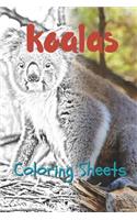 Koala Coloring Sheets