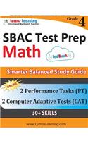 SBAC Test Prep: 4th Grade Math Common Core Practice Book and Full-length Online Assessments: Smarter Balanced Study Guide With Performance Task (PT) and Computer Ad