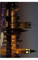 Big Ben in London, England at Night Journal: Take Notes, Write Down Memories in this 150 Page Lined Journal