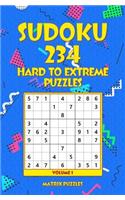 Sudoku: 234 Hard to Extreme Puzzles(1 234 Sudoku 9x9 Puzzles: Hard, Very Hard, Extreme)