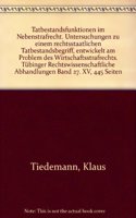Tatbestandsfunktionen Im Nebenstrafrecht