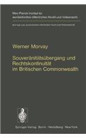 Souveranitatsubergang Und Rechtskontinuitat Im Britischen Commonwealth